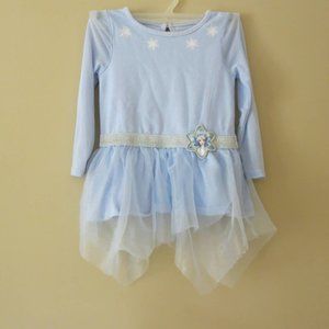 FROZEN Princess Dress/Halloween Costume Size 4 Girls  Long Sleeve Blue